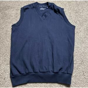 Steve Stricker For Fairway Sport Men’s Size Large Knit Vest Top Dark Blue